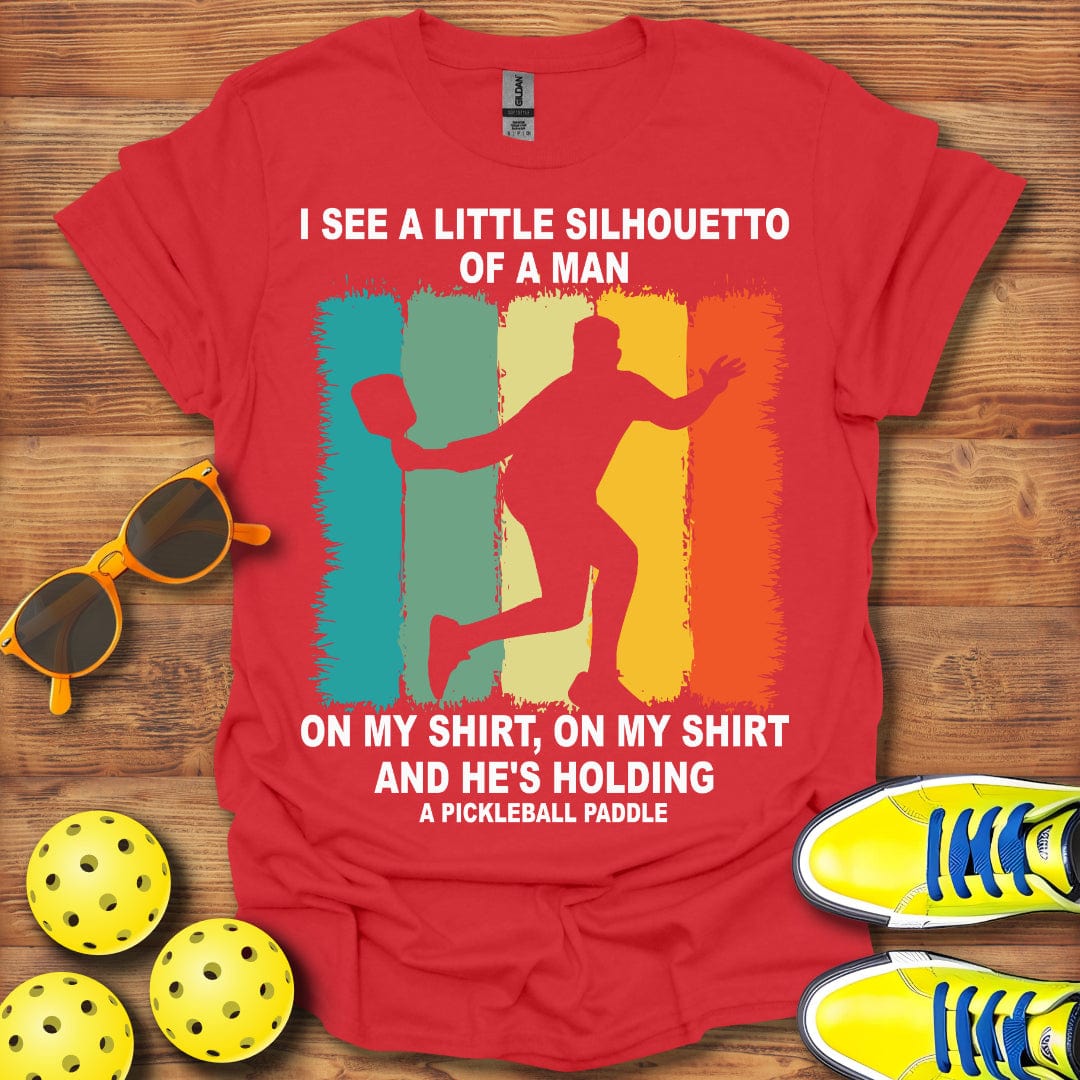 Silhouetto of a Man Pickleball T-Shirt