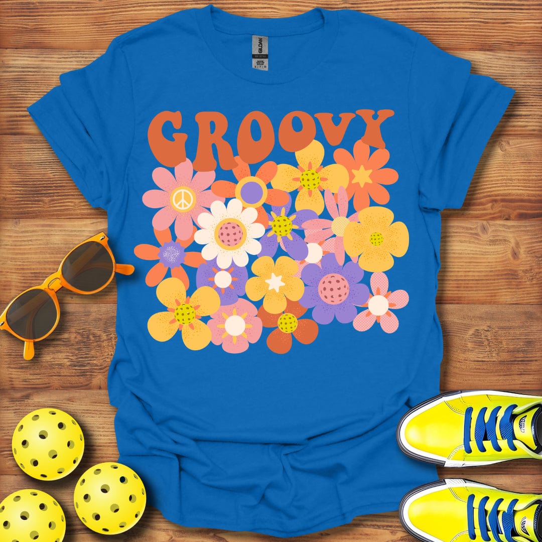 Groovy 1960's Pickleball T-Shirt