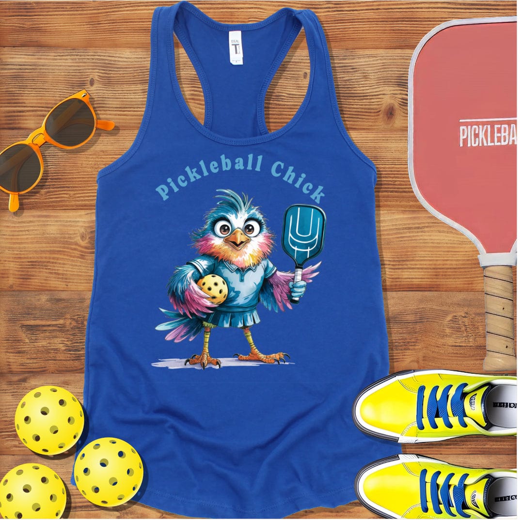 Pickleball Chick Racerback Tank Top