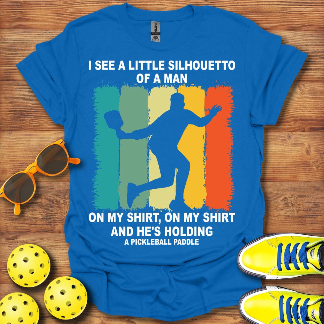 Silhouetto of a Man Pickleball T-Shirt