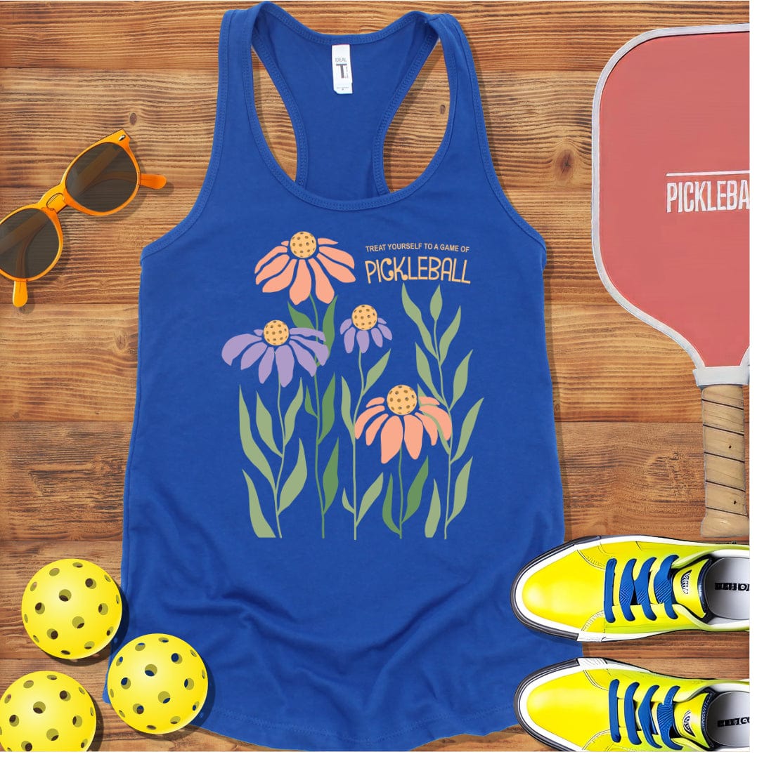 Treat Yourself to Pickleball  Racerback Tank Top