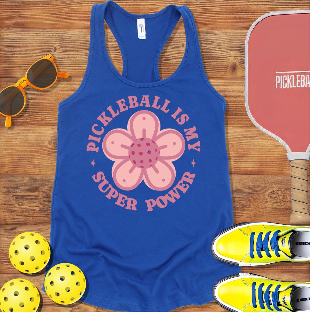 Pickleball Super Power Racerback Tank Top