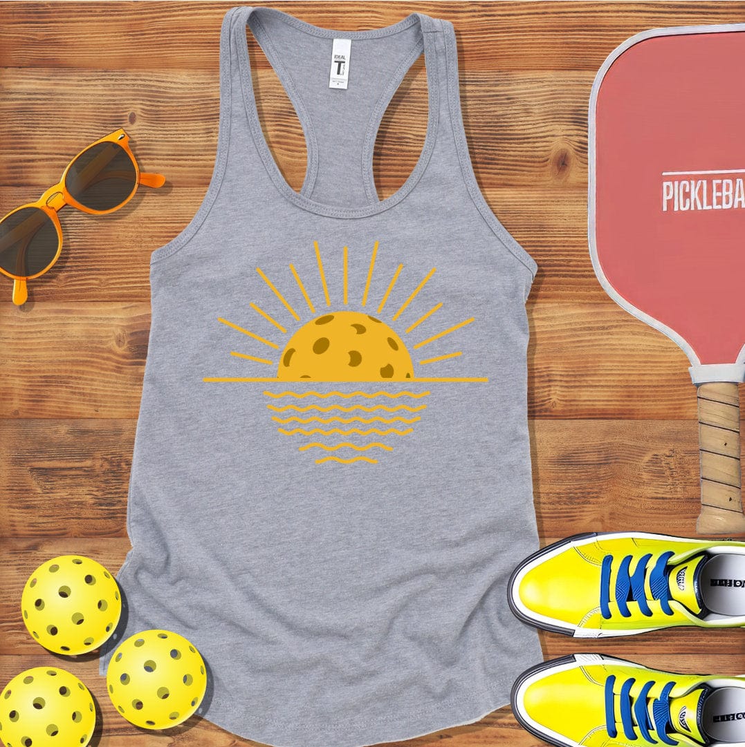 Pickleball Sunrise Racerback Tank for Women