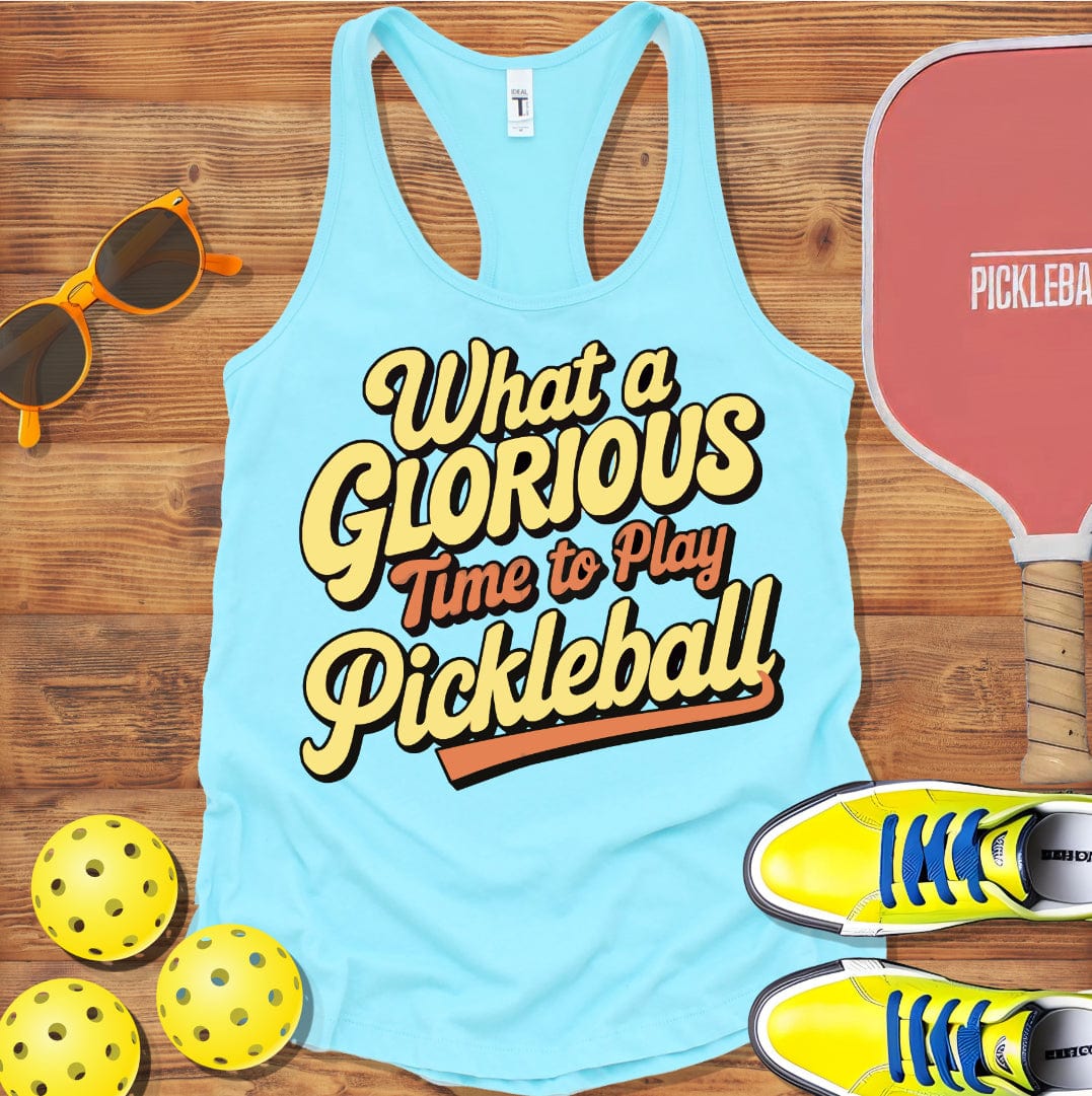 Pickleball Glorious Time Racerback Tank Top