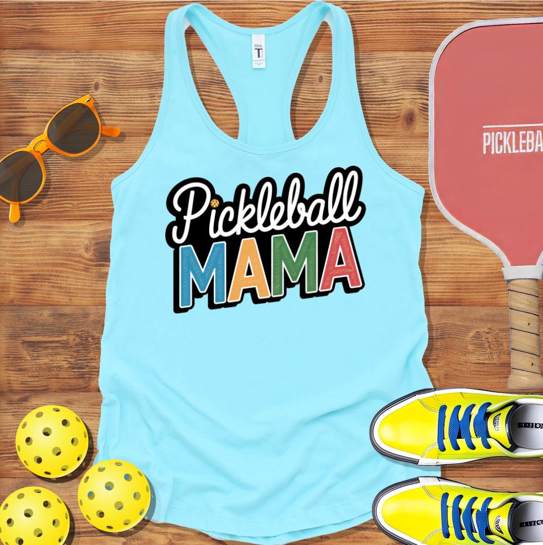 Pickleball  Mama 2 Racerback Tank Top