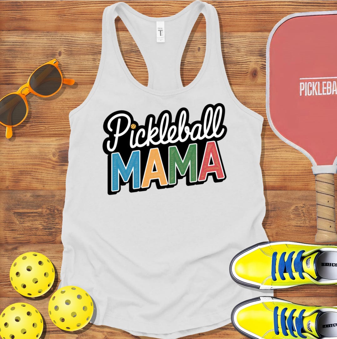 Pickleball  Mama 2 Racerback Tank Top