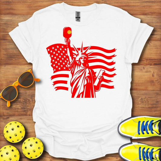 Lady Liberty Pickleball T-Shirt