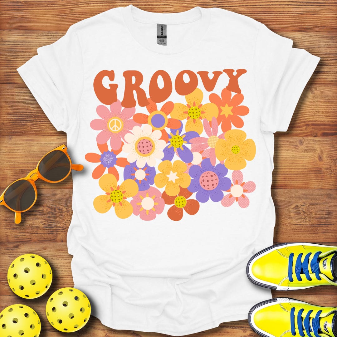 Groovy 1960's Pickleball T-Shirt