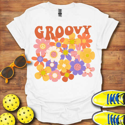 Groovy 1960's Pickleball T-Shirt